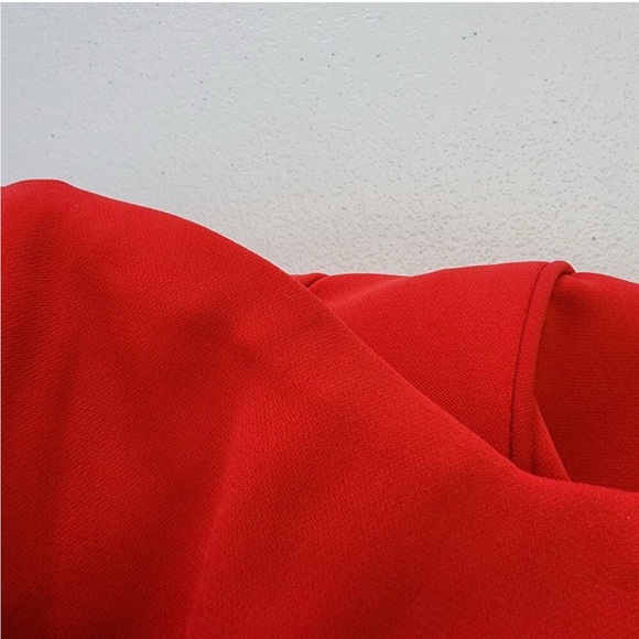 Badgley Mischka Collection Strapless Sweatheart Red Long Gown Size 2 NWT - Picture 4 of 8